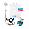 Onsen 5L Outdoor Propane Portable Tankless Water Heater 32K BTU + FREE Pump