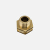 Brass union fitting 1/2 inch NPT Male 3/4 inch. Female GHT