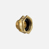 Brass union fitting 1/2 inch NPT Male 3/4 inch. Female GHT